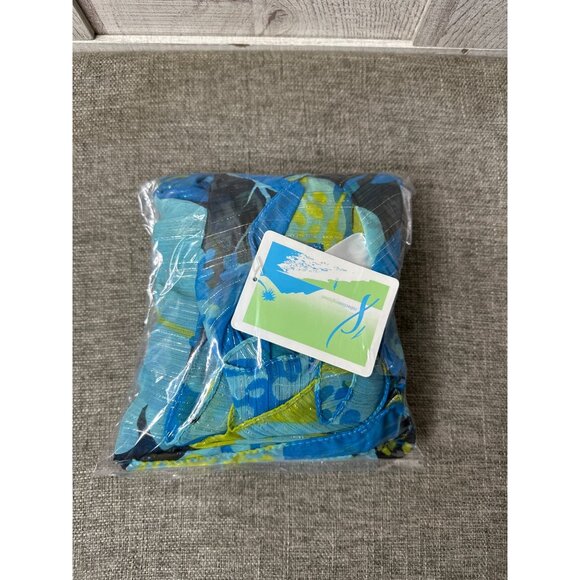 Collection Eighteen Womens Floral Shawl Wrap Size S/M Blue Green Teal - Picture 5 of 5